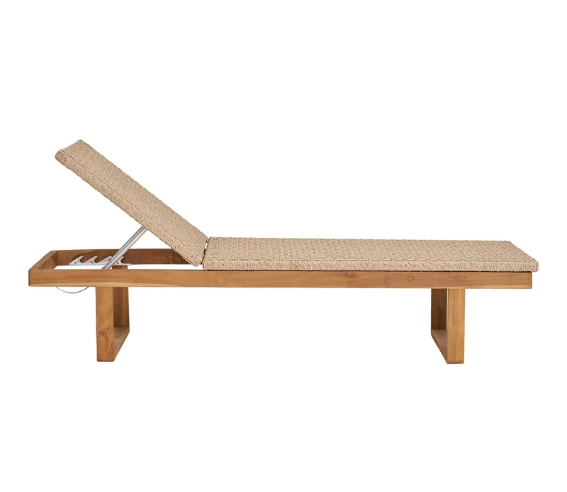 Sonnenliege Teak/Rattan