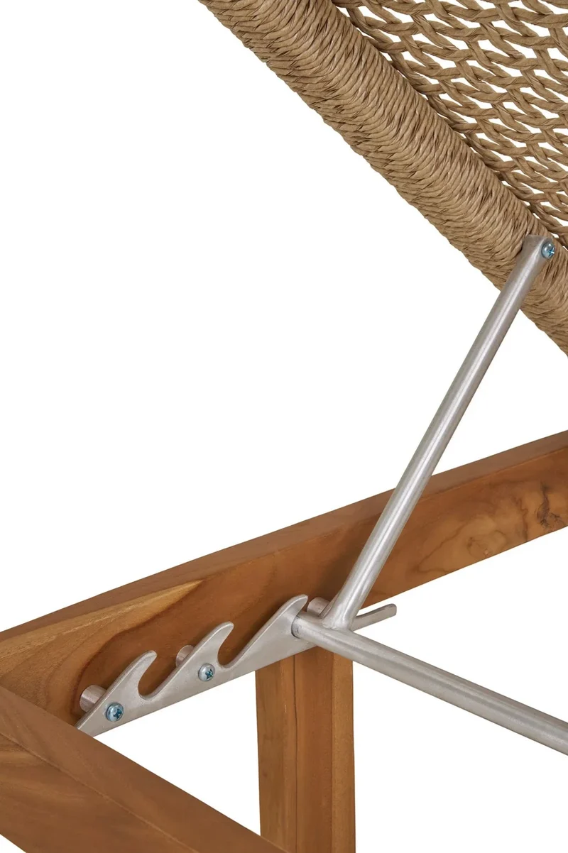 Sonnenliege Teak/Rattan