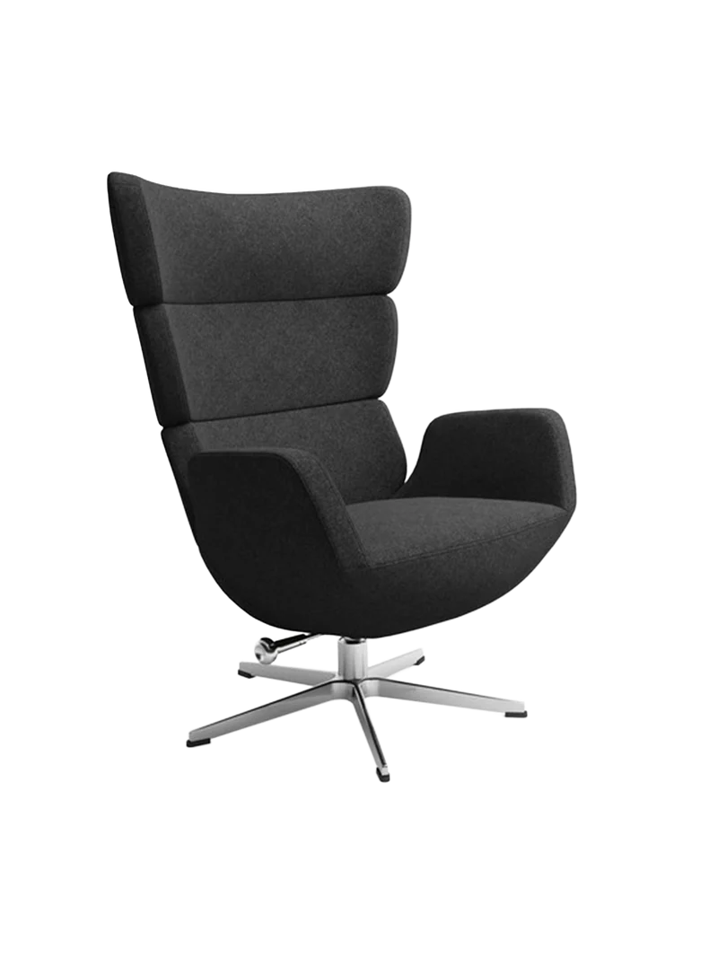 Stoffsessel | "Tommy" in Facet Black mit Kippfunktion