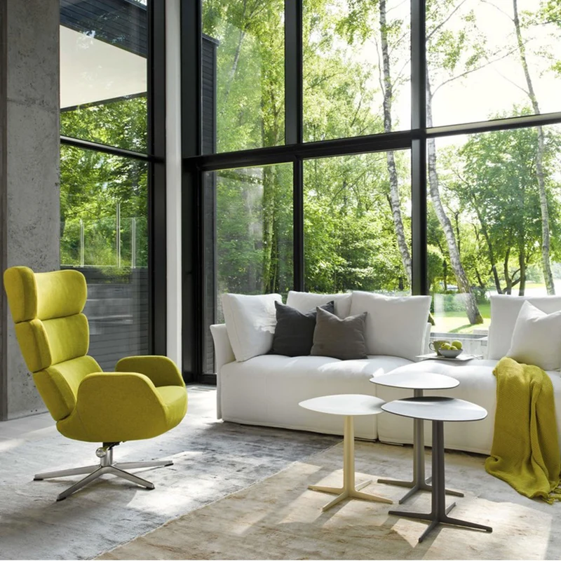 Stoffsessel | "Tommy" in Facet Yellow mit Kippfunktion