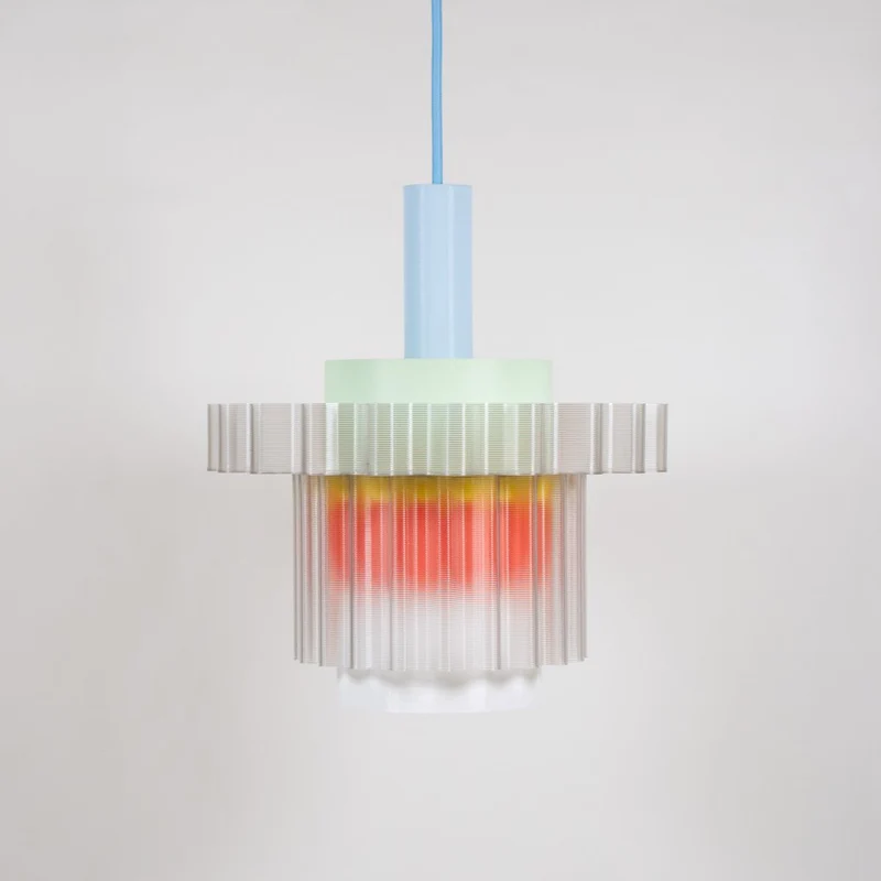 Lampe Gigi n°5 - câble bleu ciel 2m