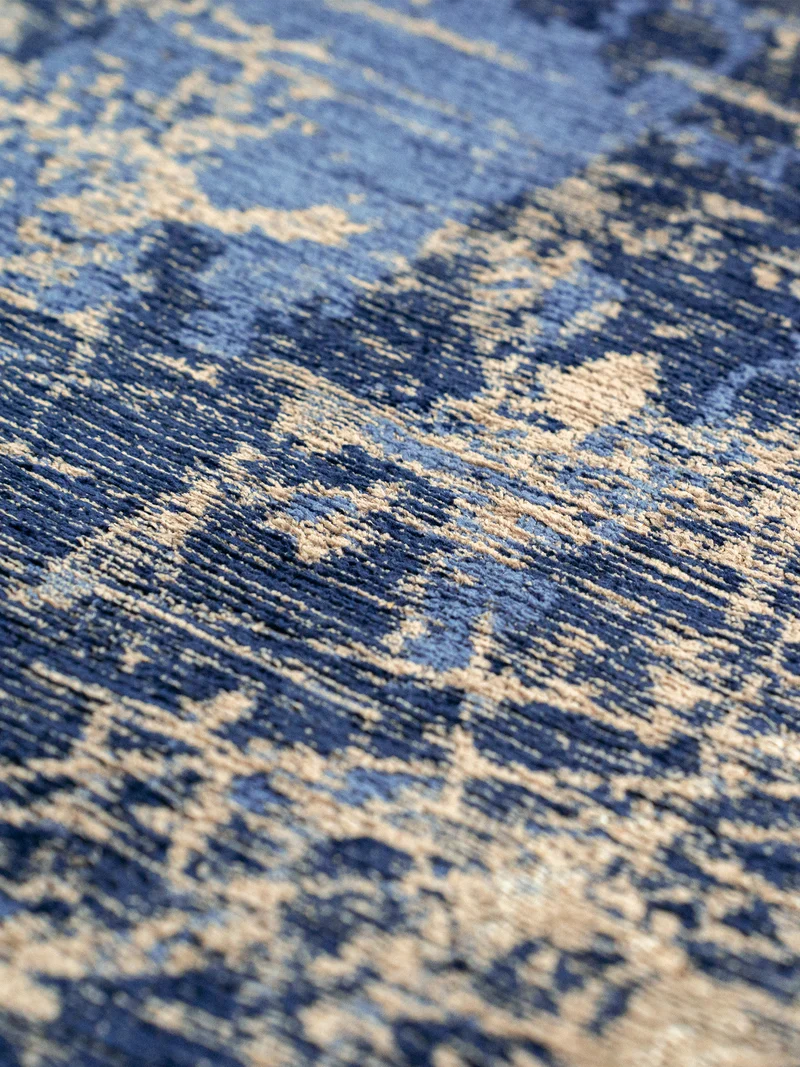 Mad Men Abyss Blue Runder Teppich