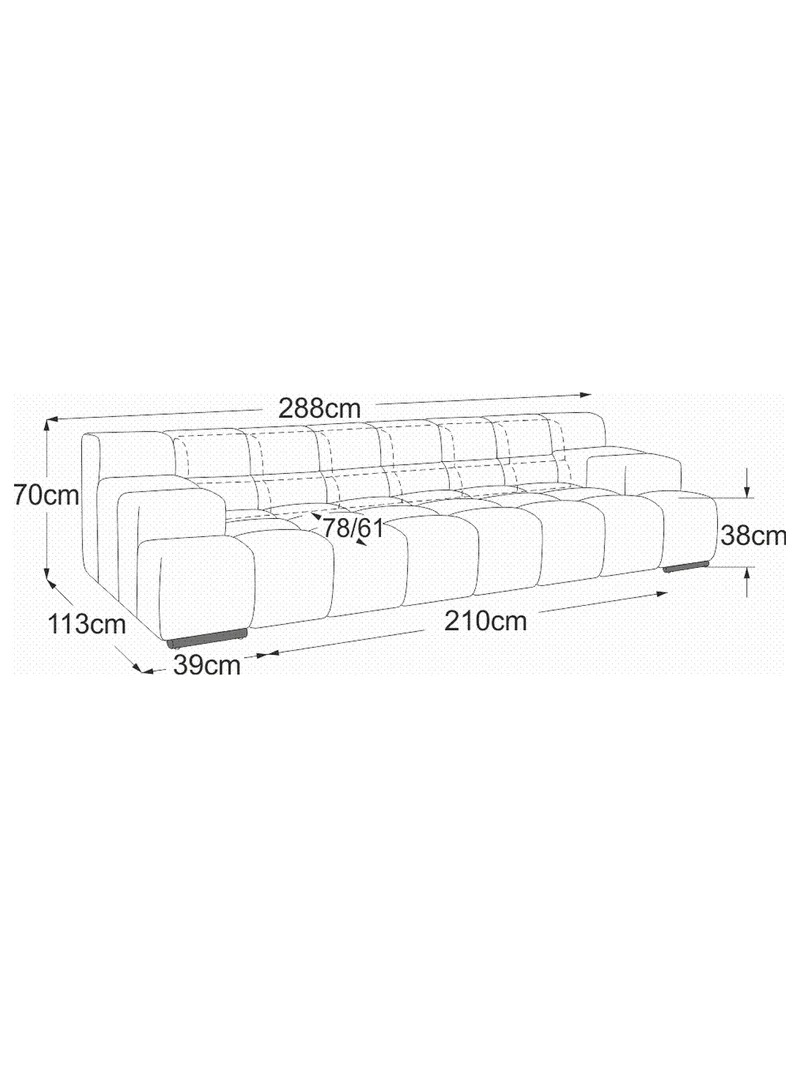 Temple Sofa | "Megasofa"