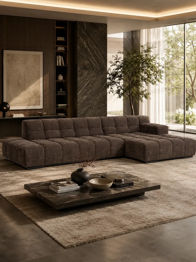 Temple Sofa | "2HT links + Element 70 ohne Armteil + REC rechts"
