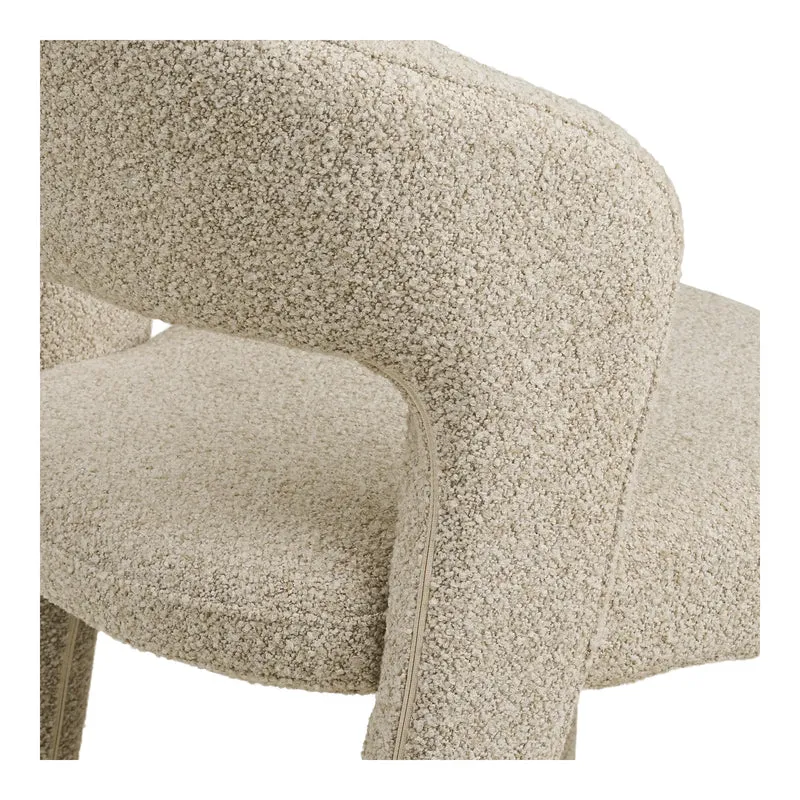 Polsterstuhl Boucle, beige