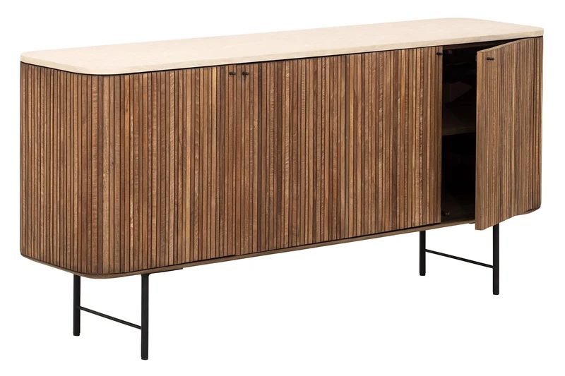 Hohes Sideboard Mata L 180cm, Teakholz