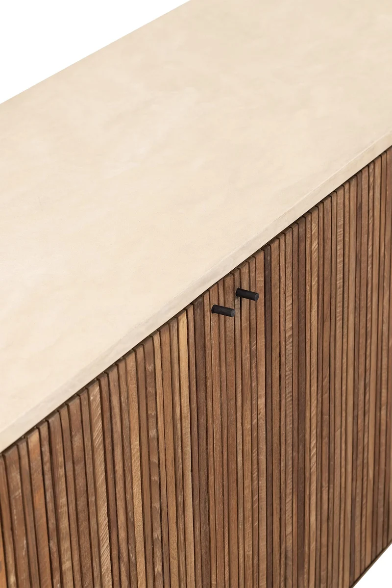Hohes Sideboard Mata L 180cm, Teakholz