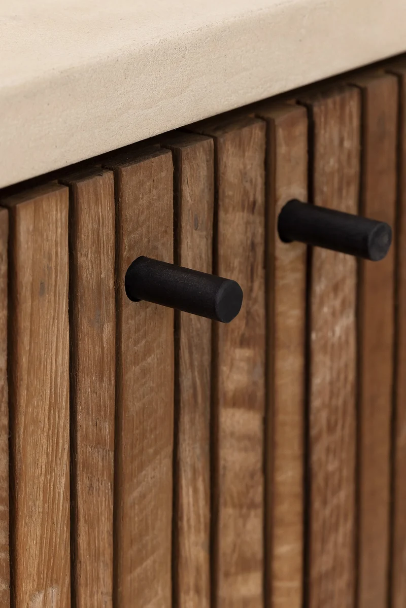 Sideboard Mata L 140cm, Teakholz
