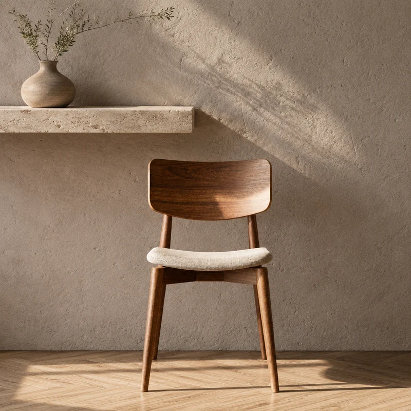 Chiara Chair mit Stoffsitz