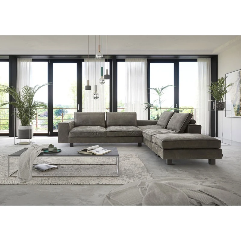 Ecksofa | "Montreal" mit Hocker
