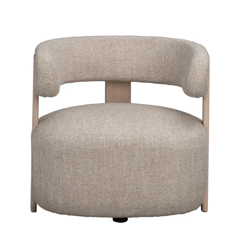 Loungechair beige, Eiche hell