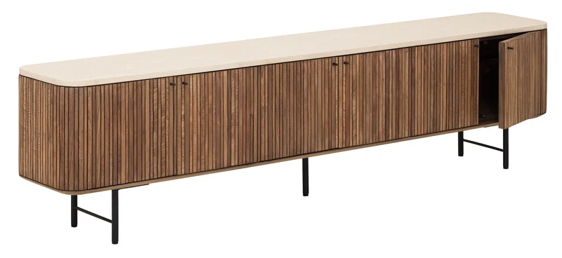 Sideboard Mata L 220cm, Teakholz