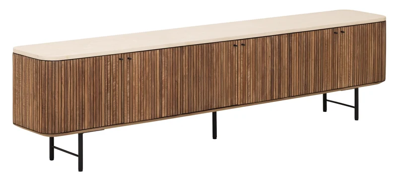 Sideboard Mata L 220cm, Teakholz