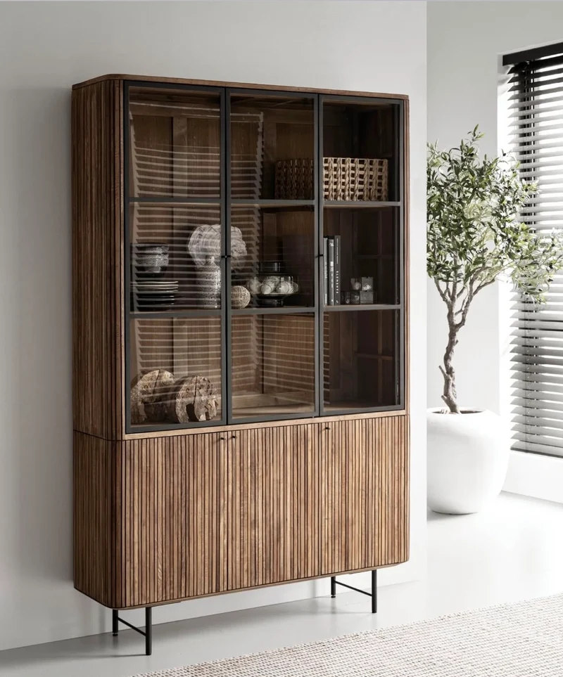 Highboard Mata, Teakholz