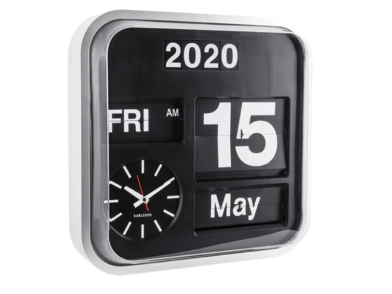 Wall Clock Big Flip - KA4202 Silver
