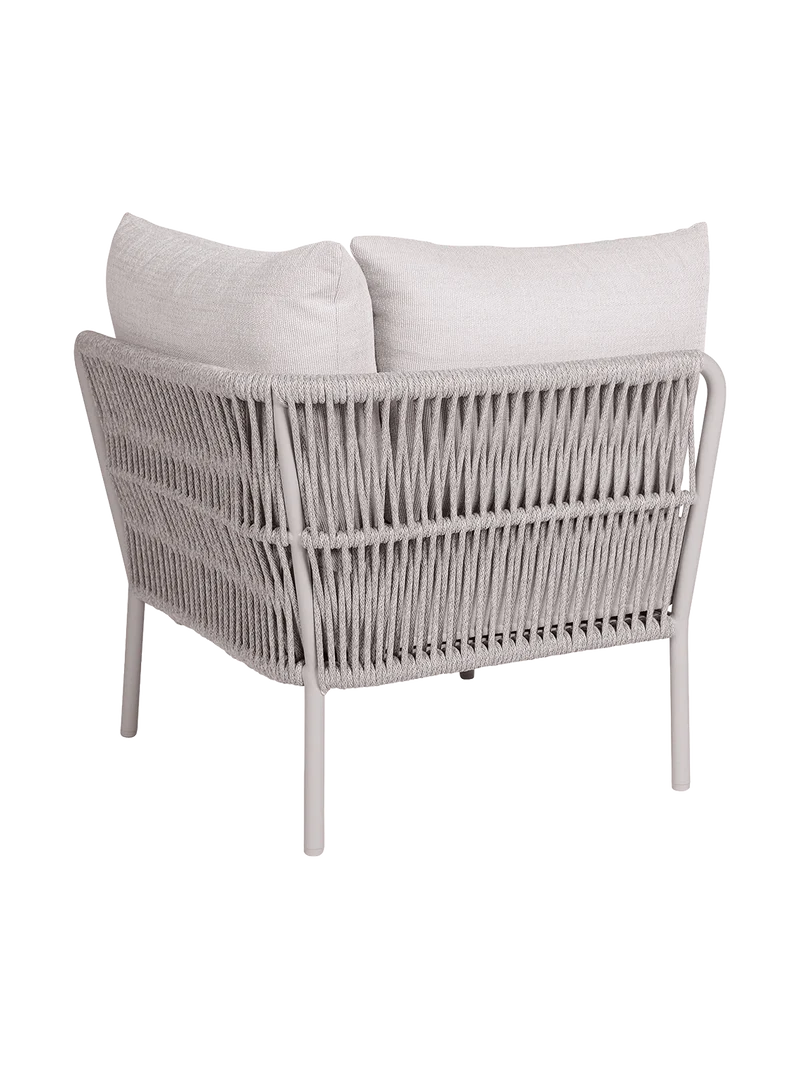 Eckelement Romy Lounge Aluminium greige Kissen 100% Polyacryl Vanilla