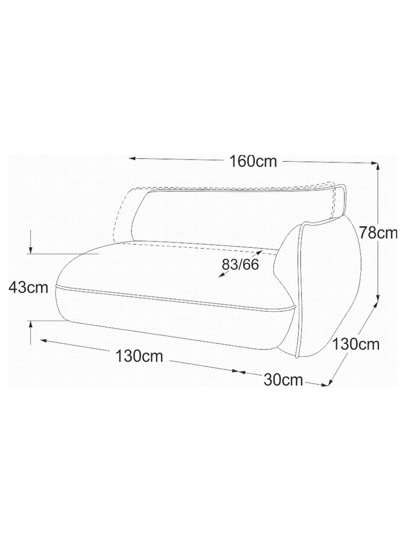 Fluffy Sofa | "Element 130 Armteil rechts (RVM)"