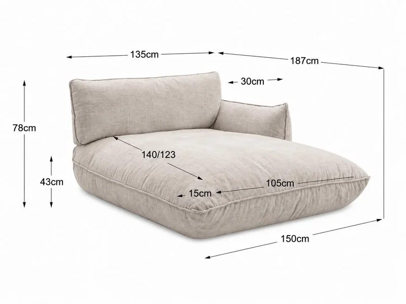 Fluffy Sofa | "REC Armteil rechts (RVM)"