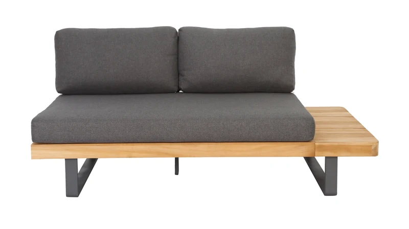 Outdoor Ecklounge Bahamas mit Tisch, Akazie - anthrazit, teak