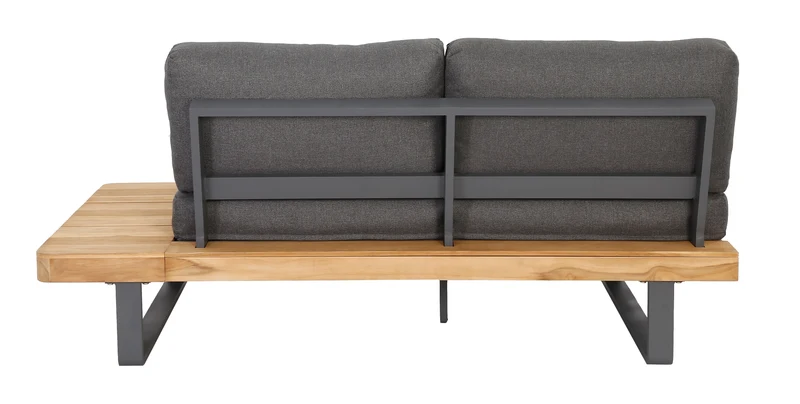 Outdoor Ecklounge Bahamas mit Tisch, Akazie - anthrazit, teak