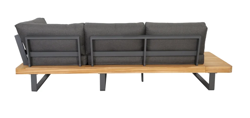 Outdoor Ecklounge Bahamas mit Tisch, Akazie - anthrazit, teak