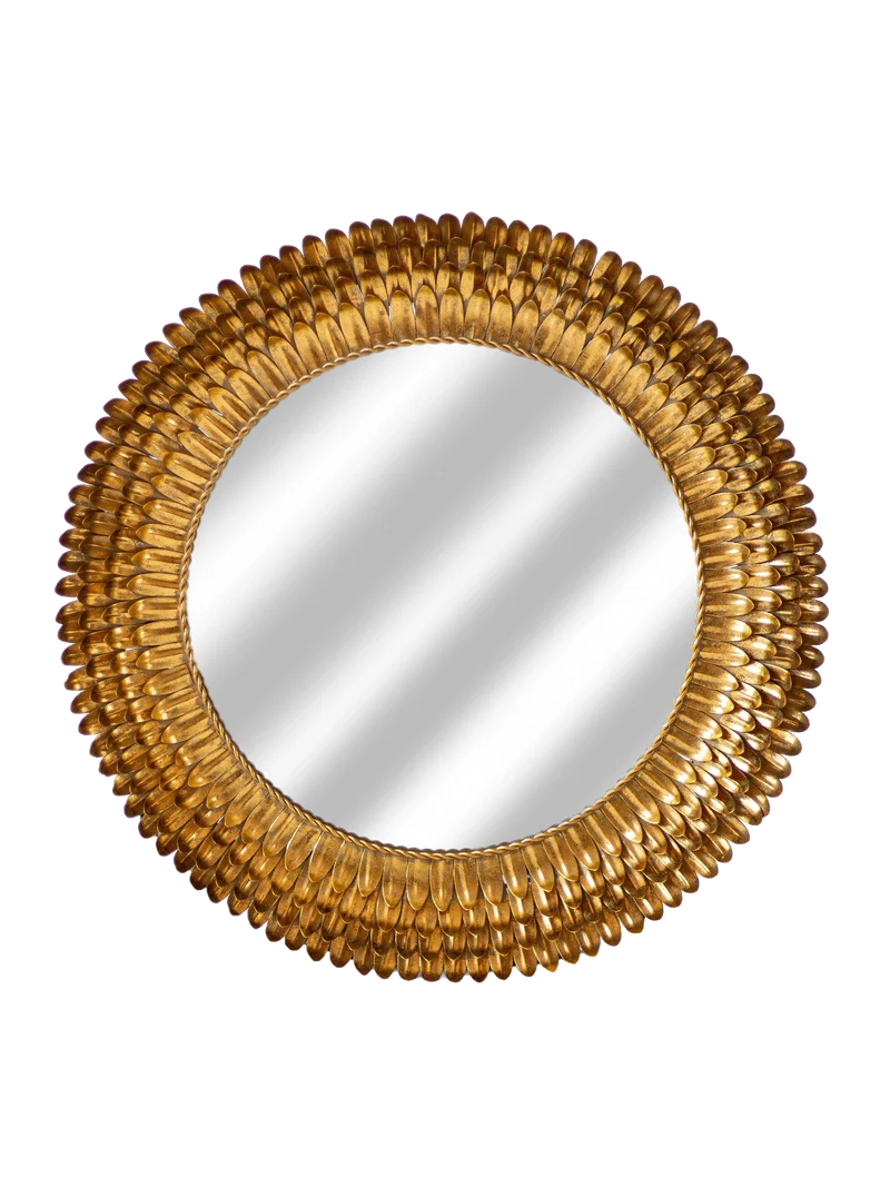 Wandspiegel | "Petal" – Gold
