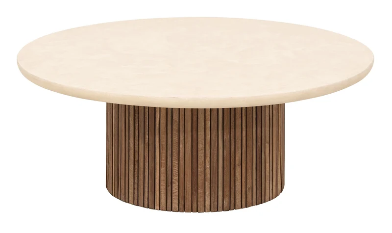Coffeetable Mata ø90cm, Teakholz