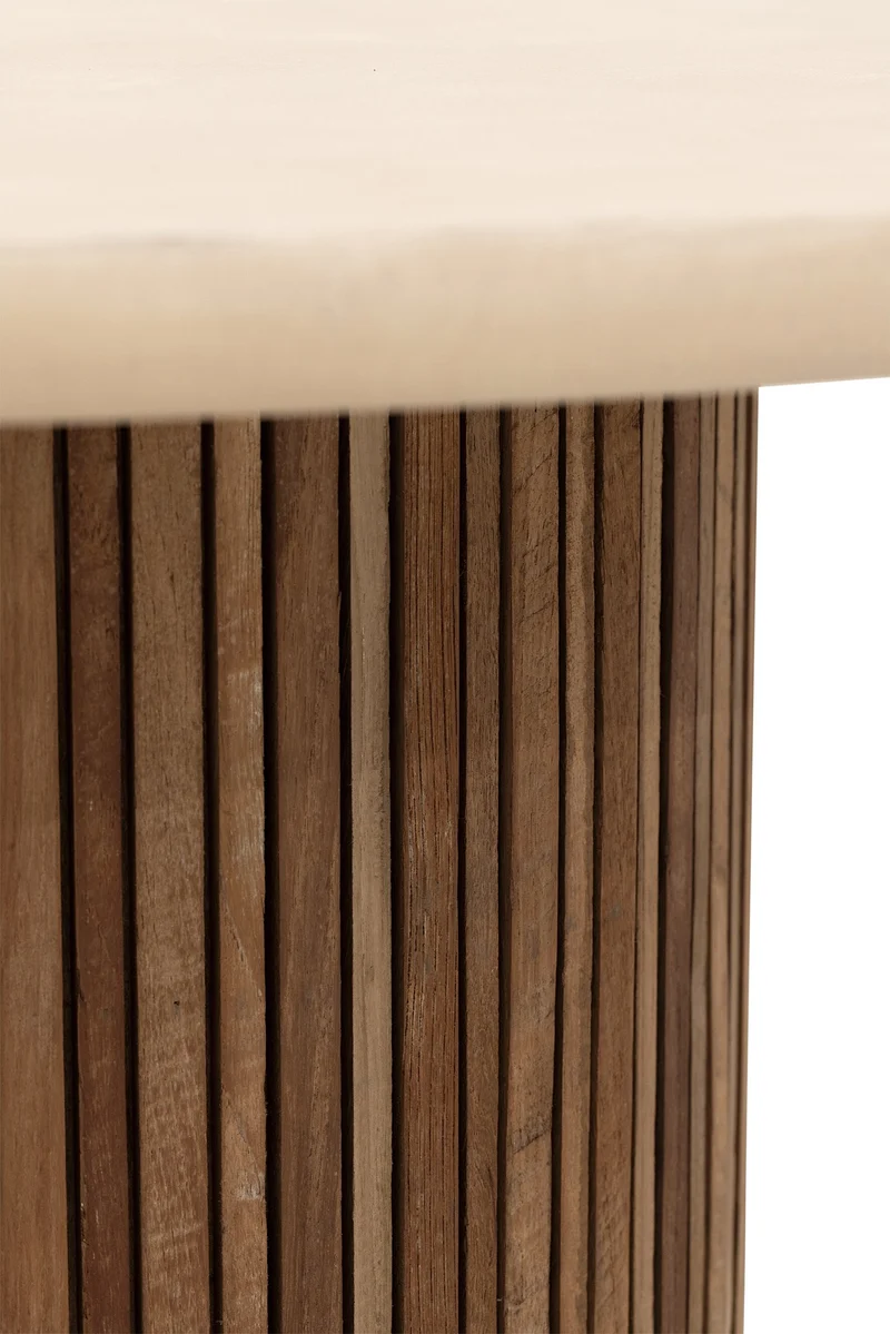 Coffeetable Mata ø90cm, Teakholz