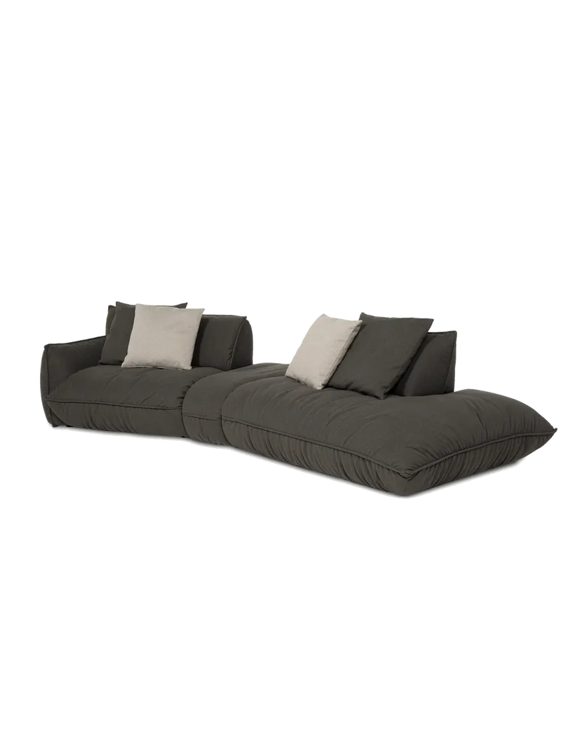 Fluffy Sofa | "Element 105 Armteil links + Trapezelement + 2HT rechts"