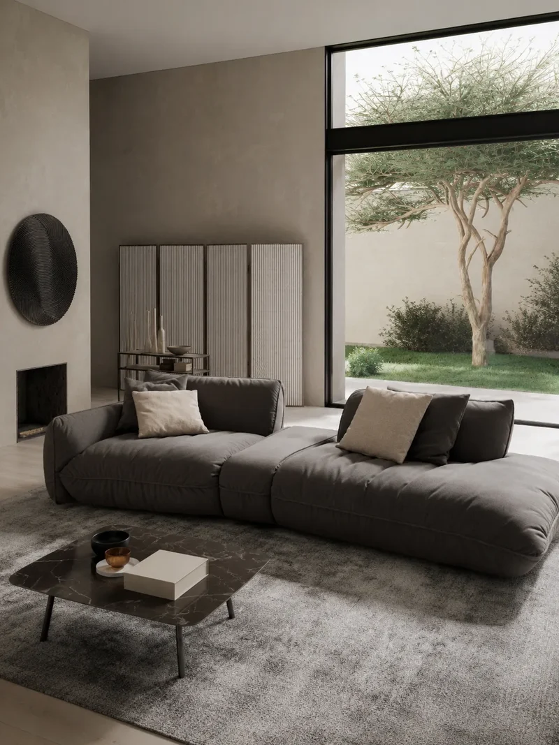 Fluffy Sofa | "Element 105 Armteil links + Trapezelement + 2HT rechts"