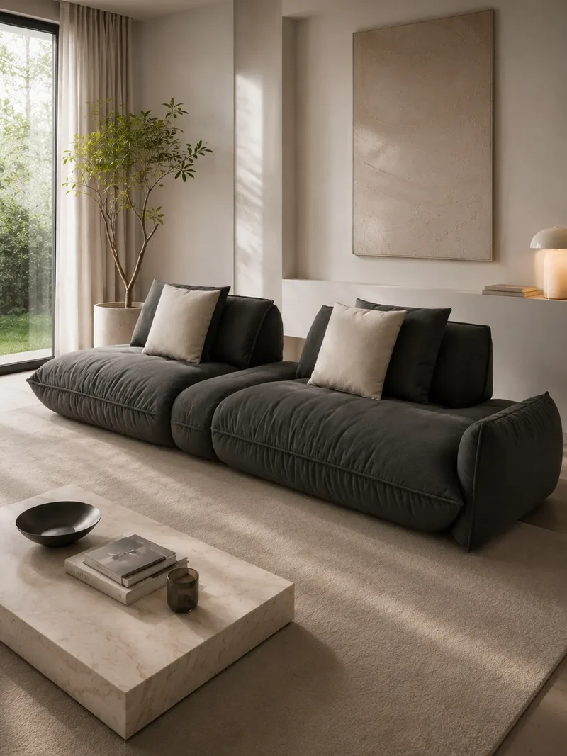 Fluffy Sofa | "Element 105 Armteil links + Trapezelement + 2HT rechts"
