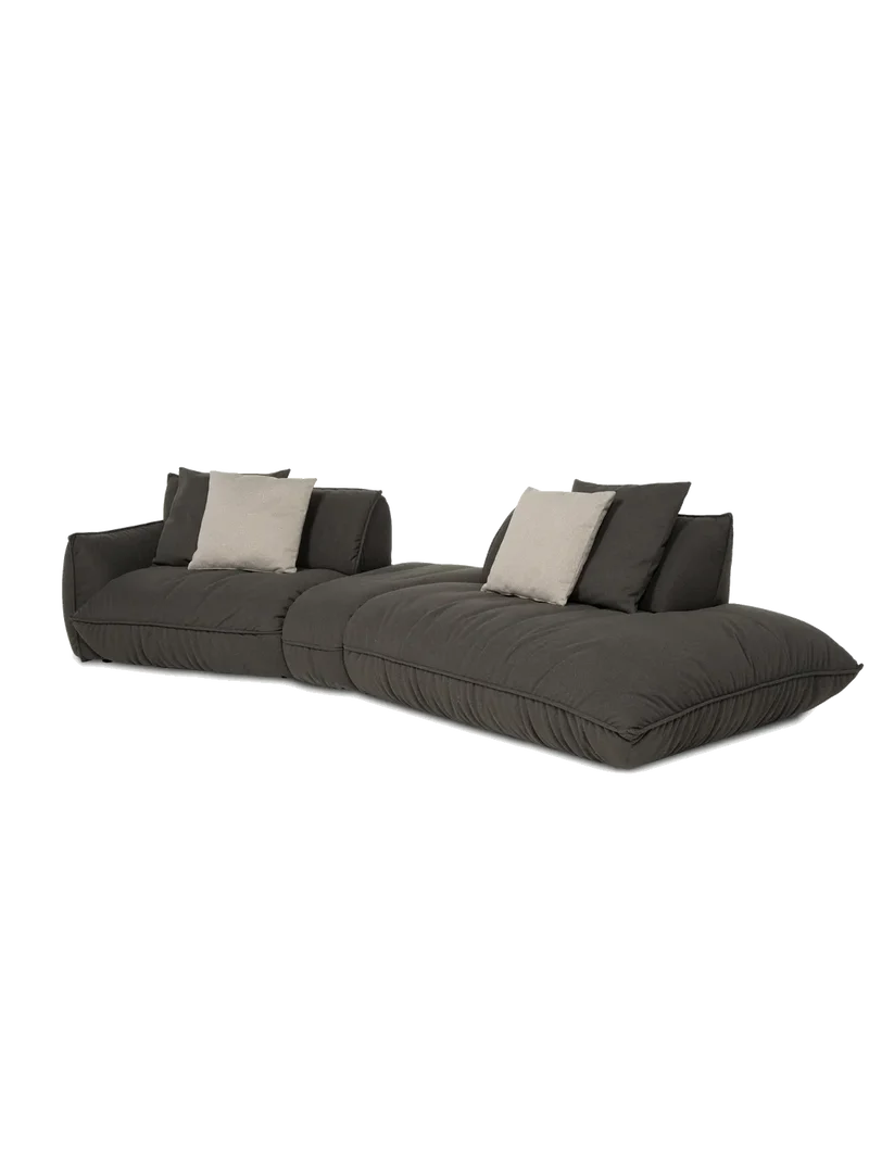 Fluffy Sofa | "Element 105 Armteil links + Trapezelement + 2HT rechts"