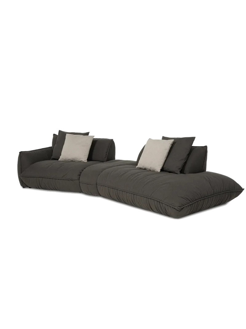 Fluffy Sofa | "Element 105 Armteil links + Trapezelement + 2HT rechts"