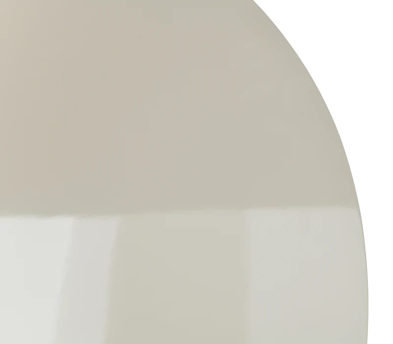 Esstisch Plowles Durchmesser 120 cm Beige Hochglanz