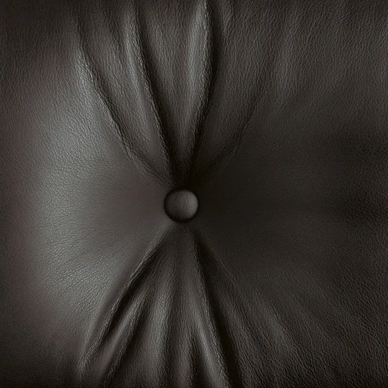 Sessel | Lounge Chair - Santos Palisander mit Sternfuß poliert - Seiten schwarz