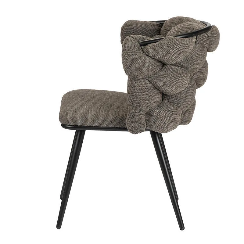 Polsterstuhl mit Armlehne, taupe