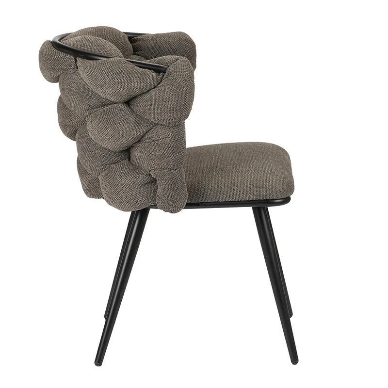Polsterstuhl mit Armlehne, taupe
