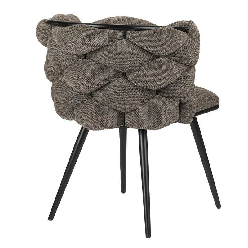 Polsterstuhl mit Armlehne, taupe