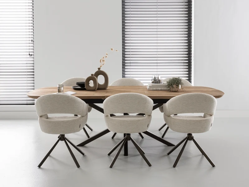 Massivholztisch Teak, ausziehbar