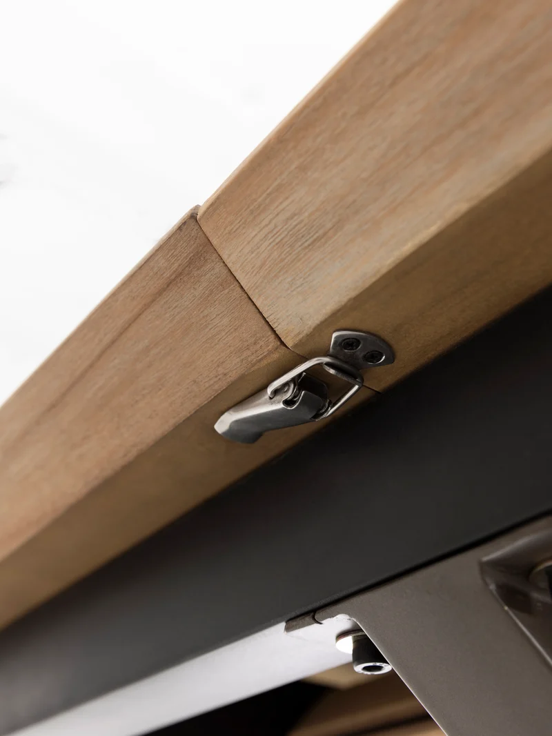Massivholztisch Teak, ausziehbar