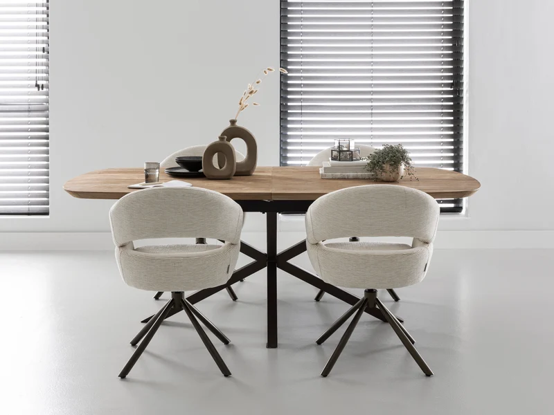 Massivholztisch Teak, ausziehbar