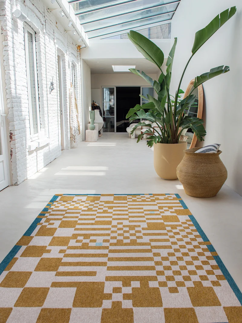 Craft Chess Honey Teppich