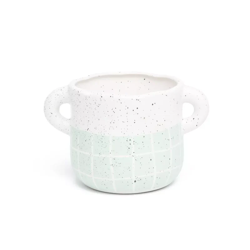 POT À ANSES - BLANC/VERT