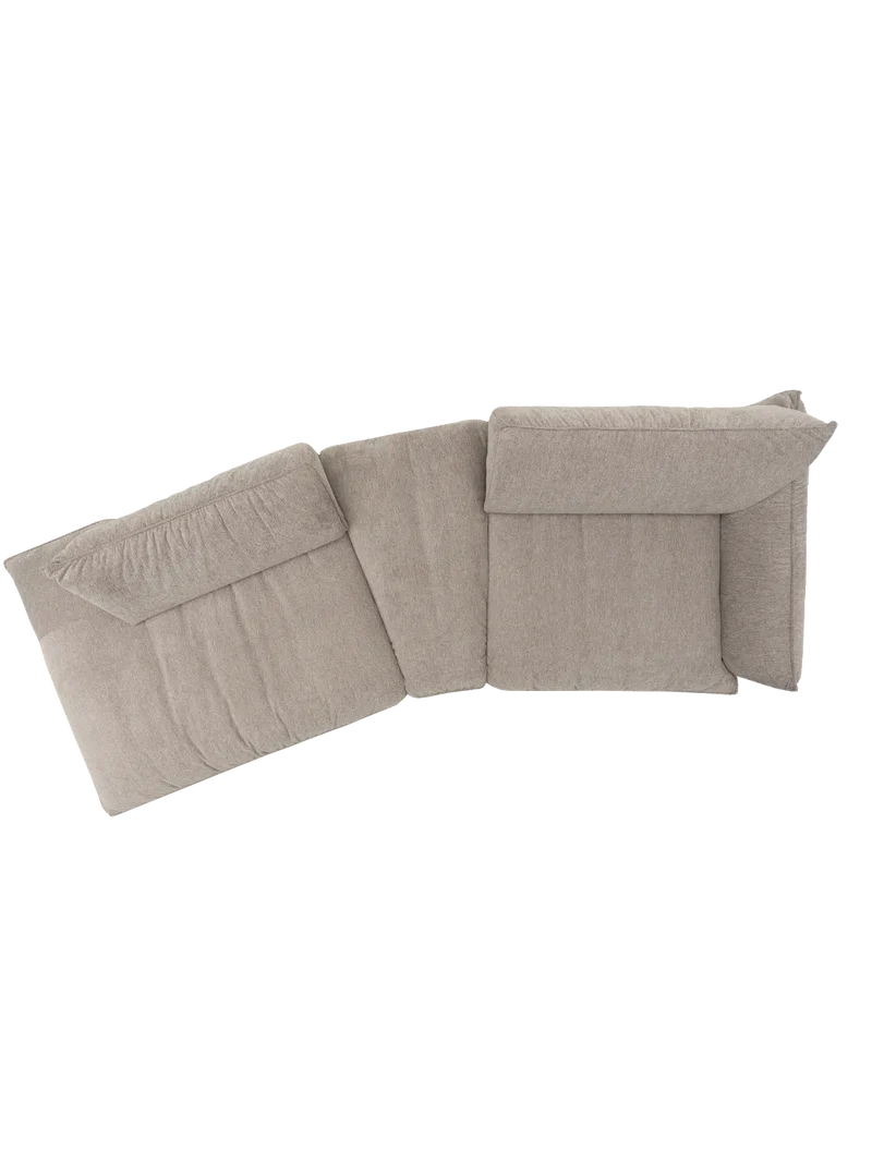 Fluffy Sofa | "2HT links + Trapezelement + Element 105 Armteil rechts"