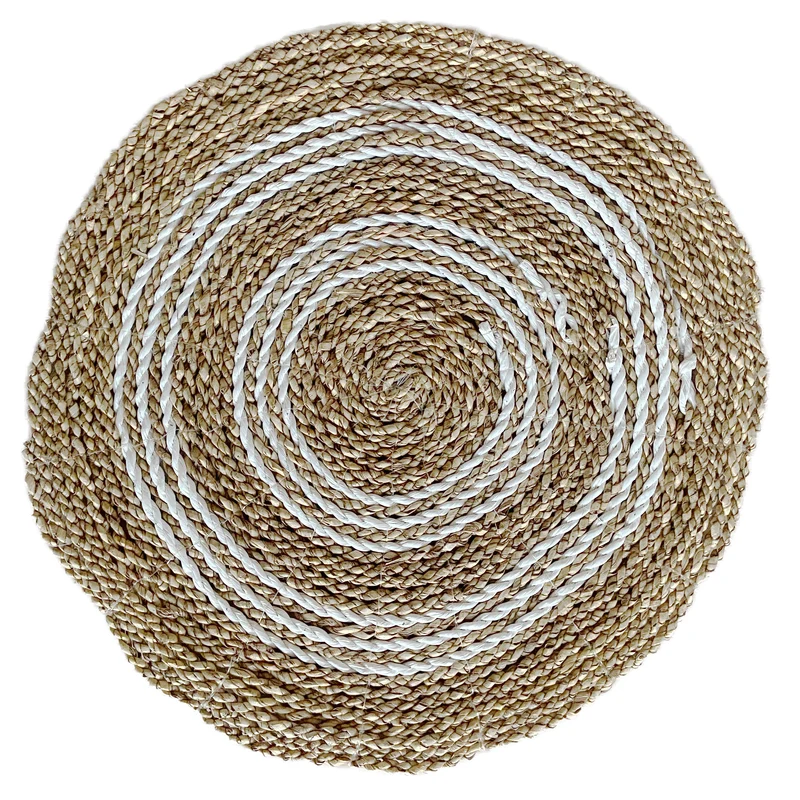 Tischset | Husk in Weiß, Natur