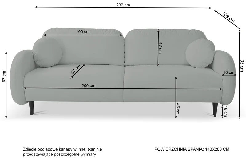 Ausziehbare Bafra-Sofa mit Schlaffunktion und Bettkasten, hellbeige Samt