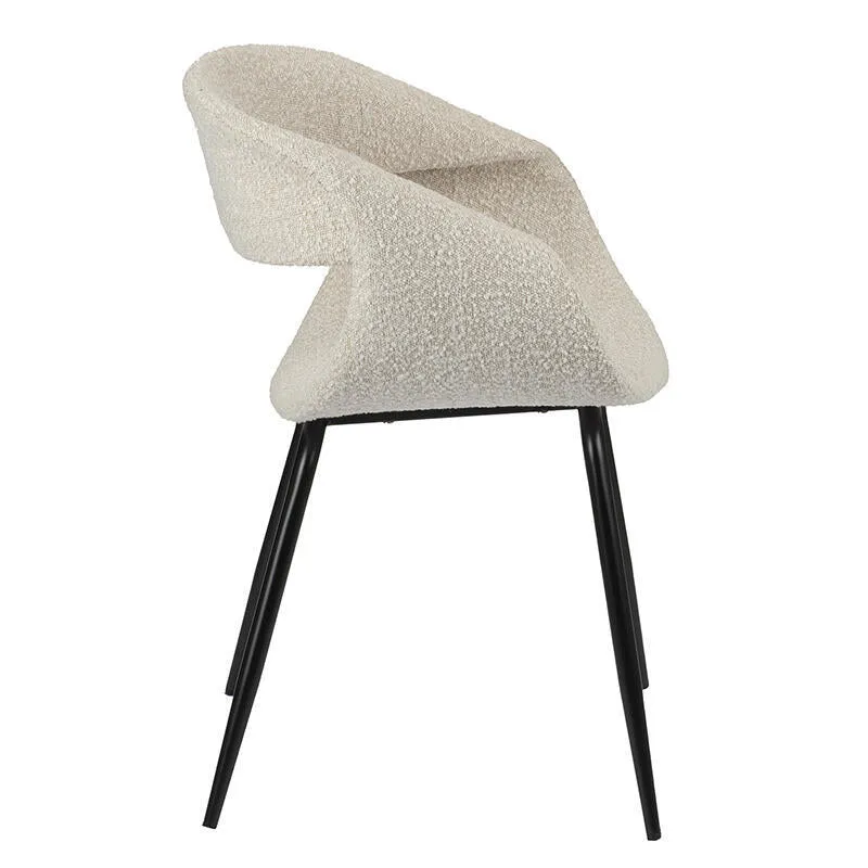 Esszimmerstuhl Boucle, creme