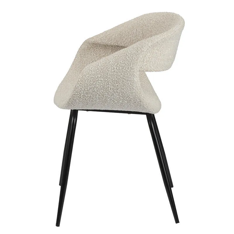 Esszimmerstuhl Boucle, creme