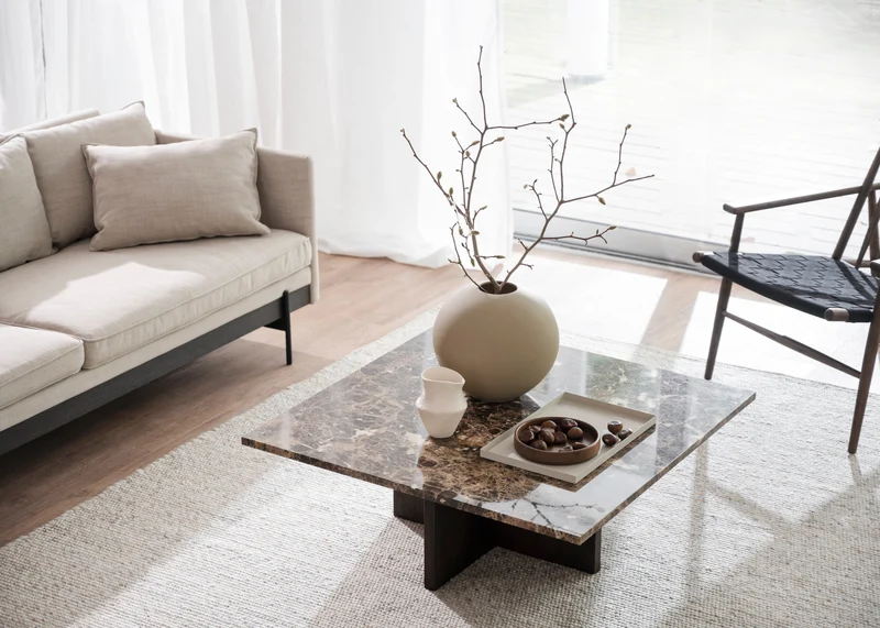 Coffeetable Marmor, braun