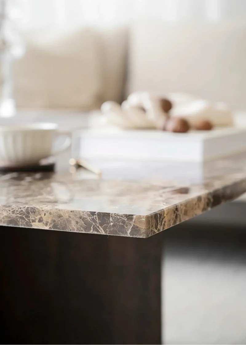Coffeetable Marmor, braun